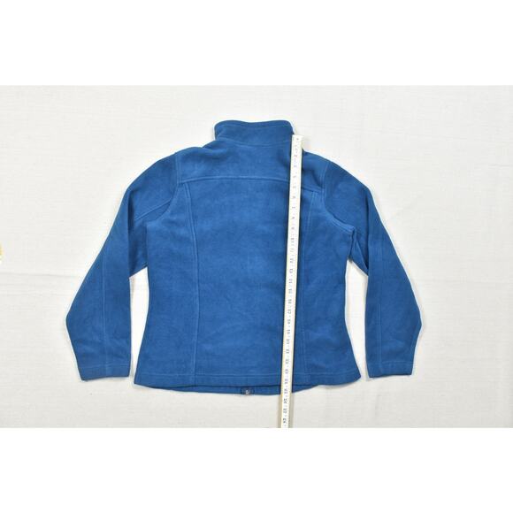 Eddie Bauer Blue Fleece Jacket Regular Size L EB201 Full Zip Womens - Picture 4 of 8